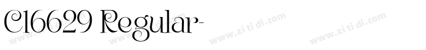 C16629 Regular字体转换 C16629 Regular字体转换